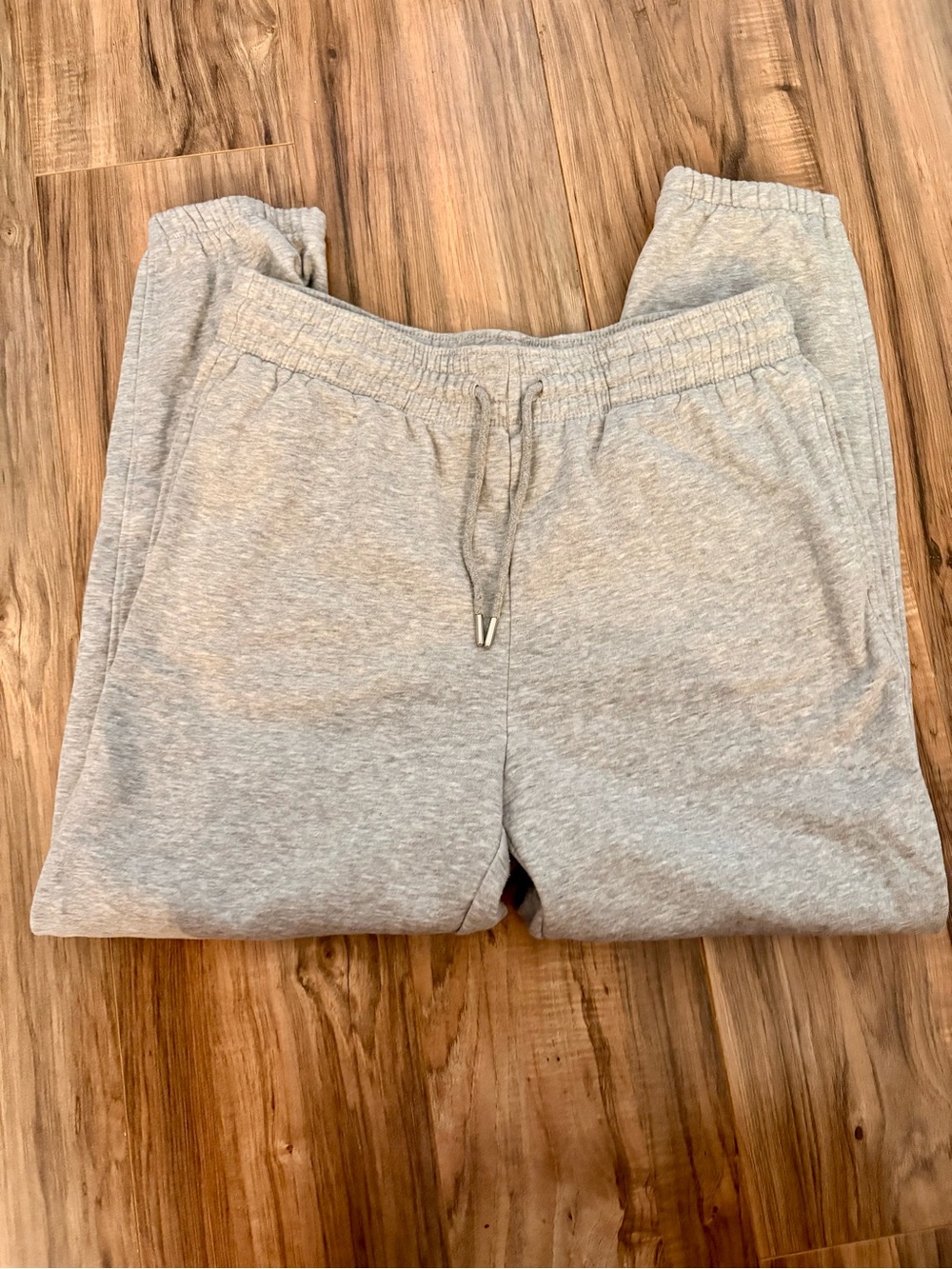 H&M High-Waisted Grey Sweatpants Size L